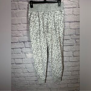 Belinda Gray and White Striped Joggers